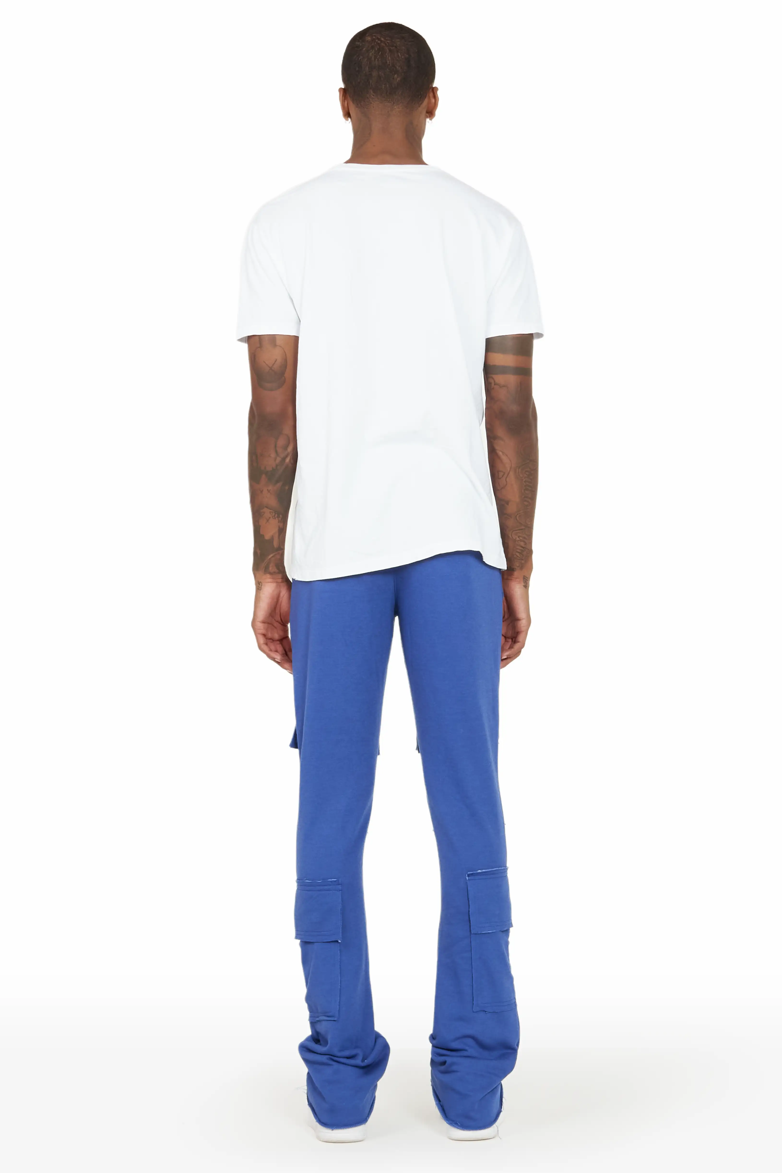Ezekiel Royal Blue Stacked Flare Pant - Image 4